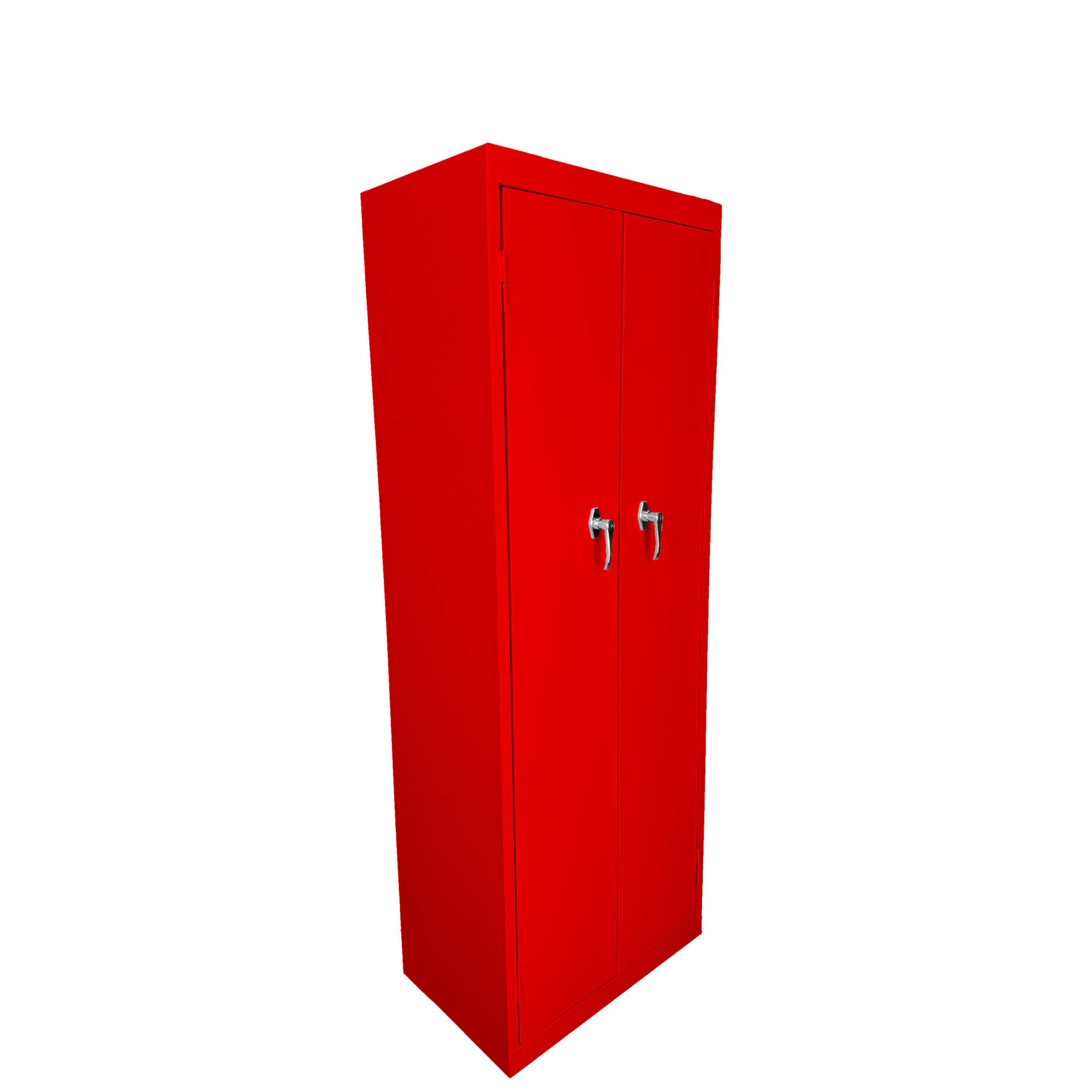 Steel Cabinets USA Utility Cabinet — 24in. x 15in. x 66in., Fixed Shelves, Red, Model# FS-246-R